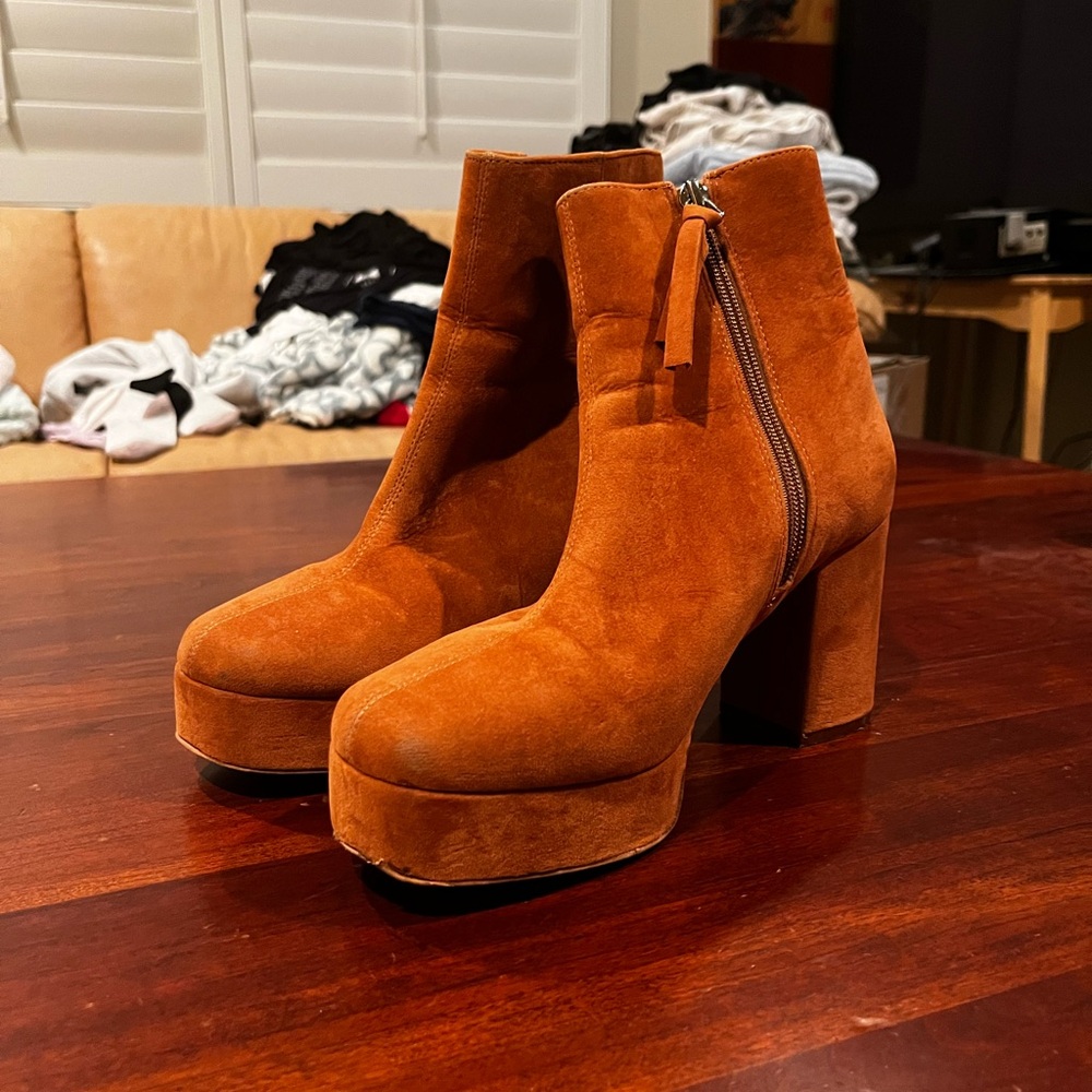 Jefferey Campbell Suede Ankle Boots